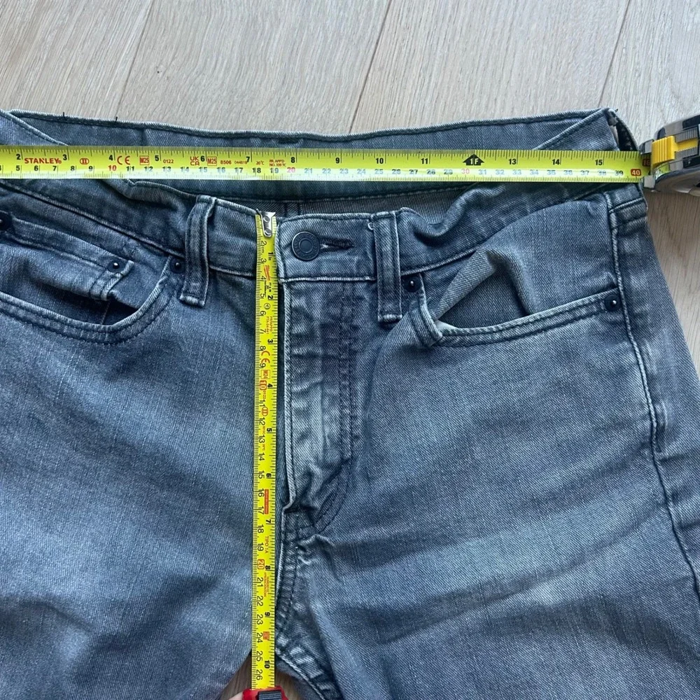 Levi's 511 Slim Fit Jeans 32x29‎ Gray Charcoal Stonewash Denim Casual Classic